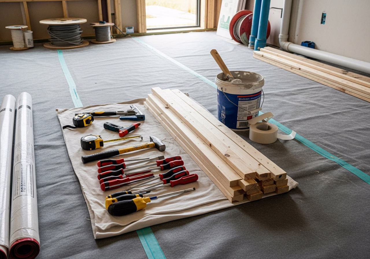 Laneway House Architect β tools and materials staged in a Greater Toronto Area home