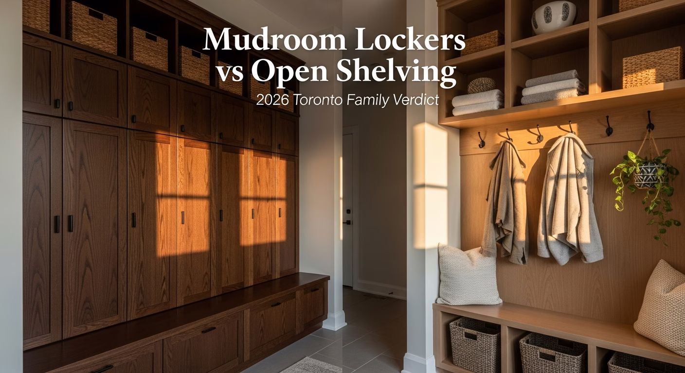 Mudroom Lockers vs Open Shelving: 2026 Toronto Family Verdict