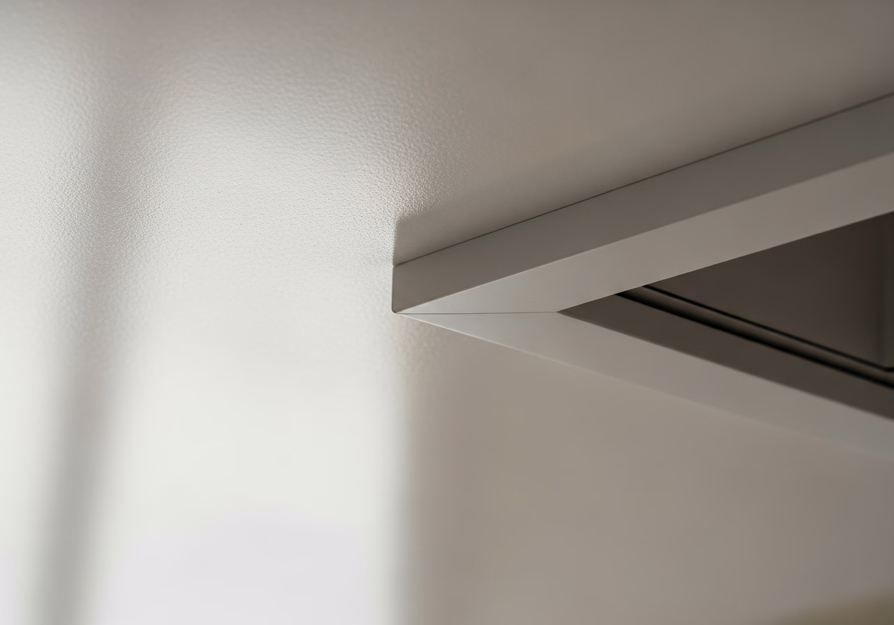 Multi-Level Stretch Ceilings — close-up of professional workmanship in a Toronto-area home