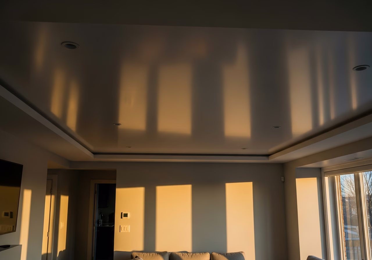 Multi-Level Stretch Ceilings — finished result in a Toronto or GTA home by RenoHouse