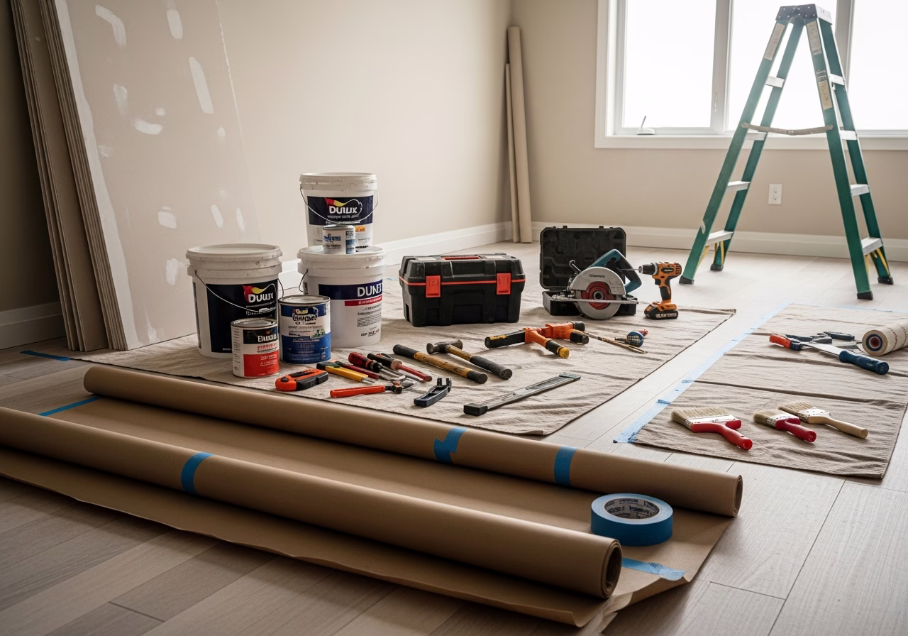 Multigenerational Suite Permits — tools and materials staged in a Greater Toronto Area home