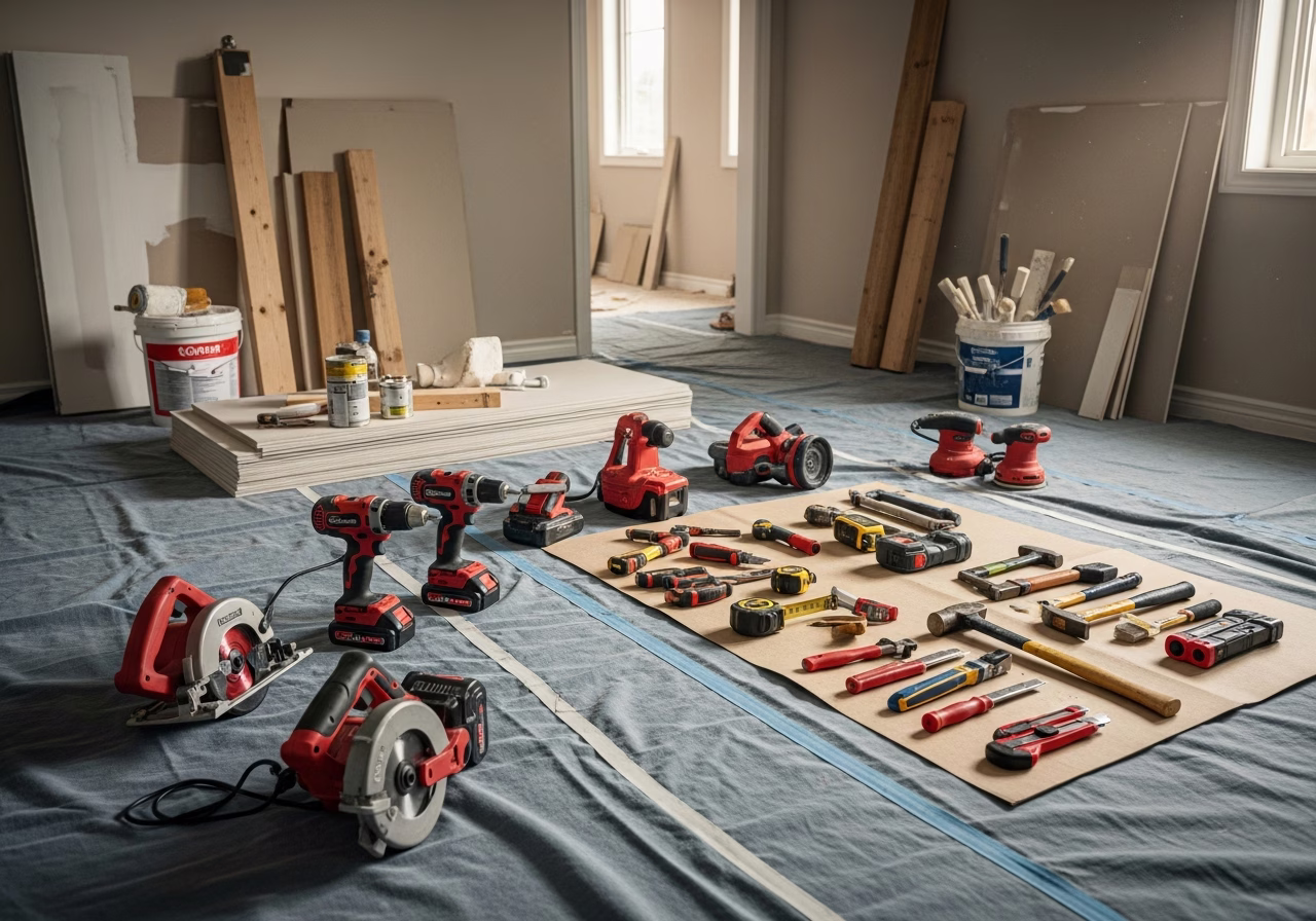 Multigenerational Suite ROI โ tools and materials staged in a Greater Toronto Area home