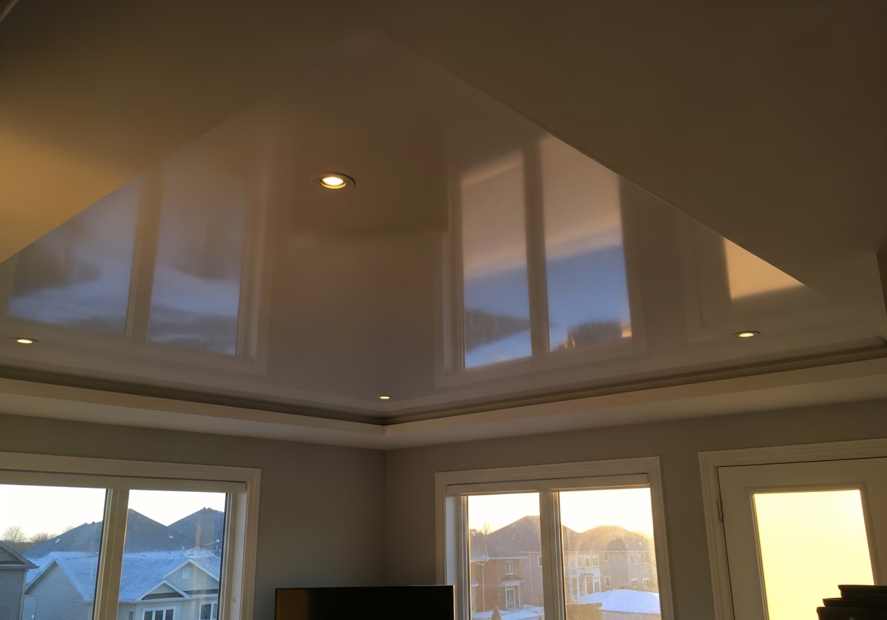 Newmat Stretch Ceiling — finished result in a Toronto or GTA home by RenoHouse