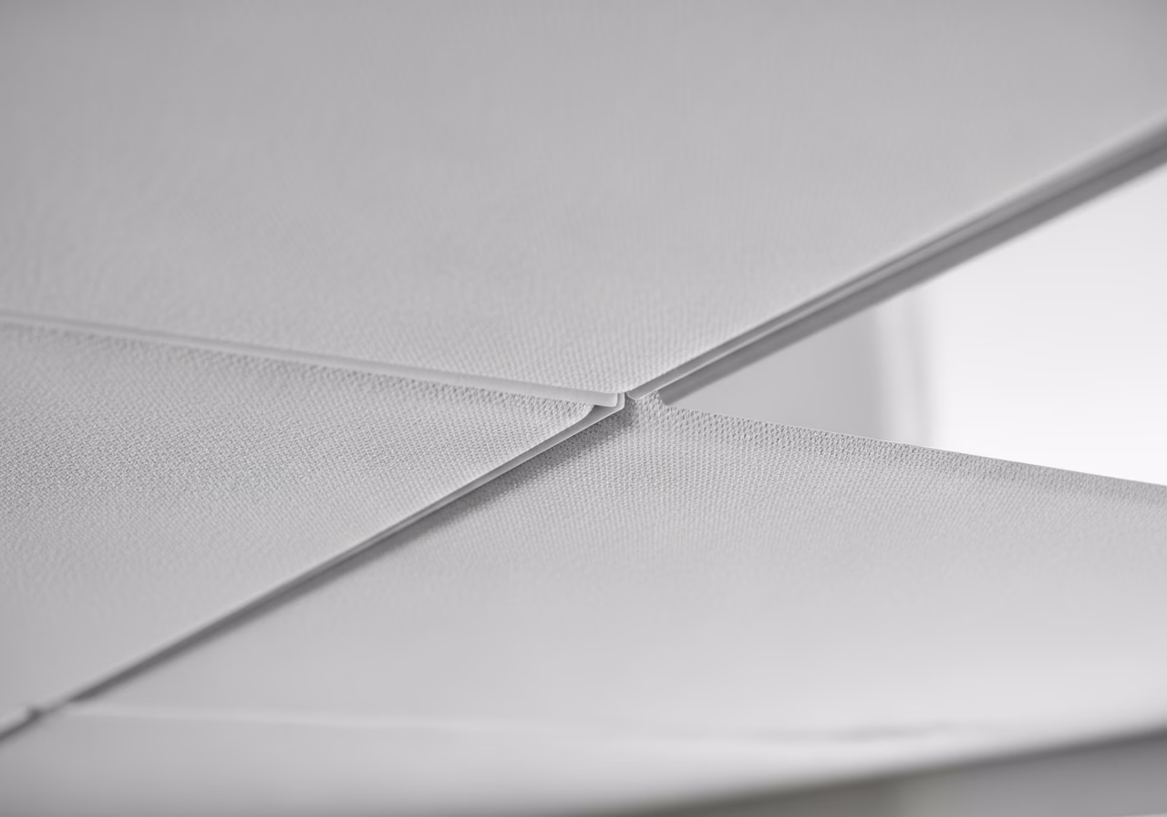 Nursery Stretch Ceiling — close-up of professional workmanship in a Toronto-area home
