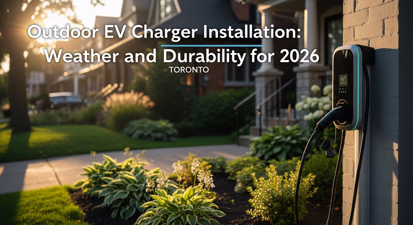 Outdoor EV Charger Installation Toronto: Weather and Durability for 2026