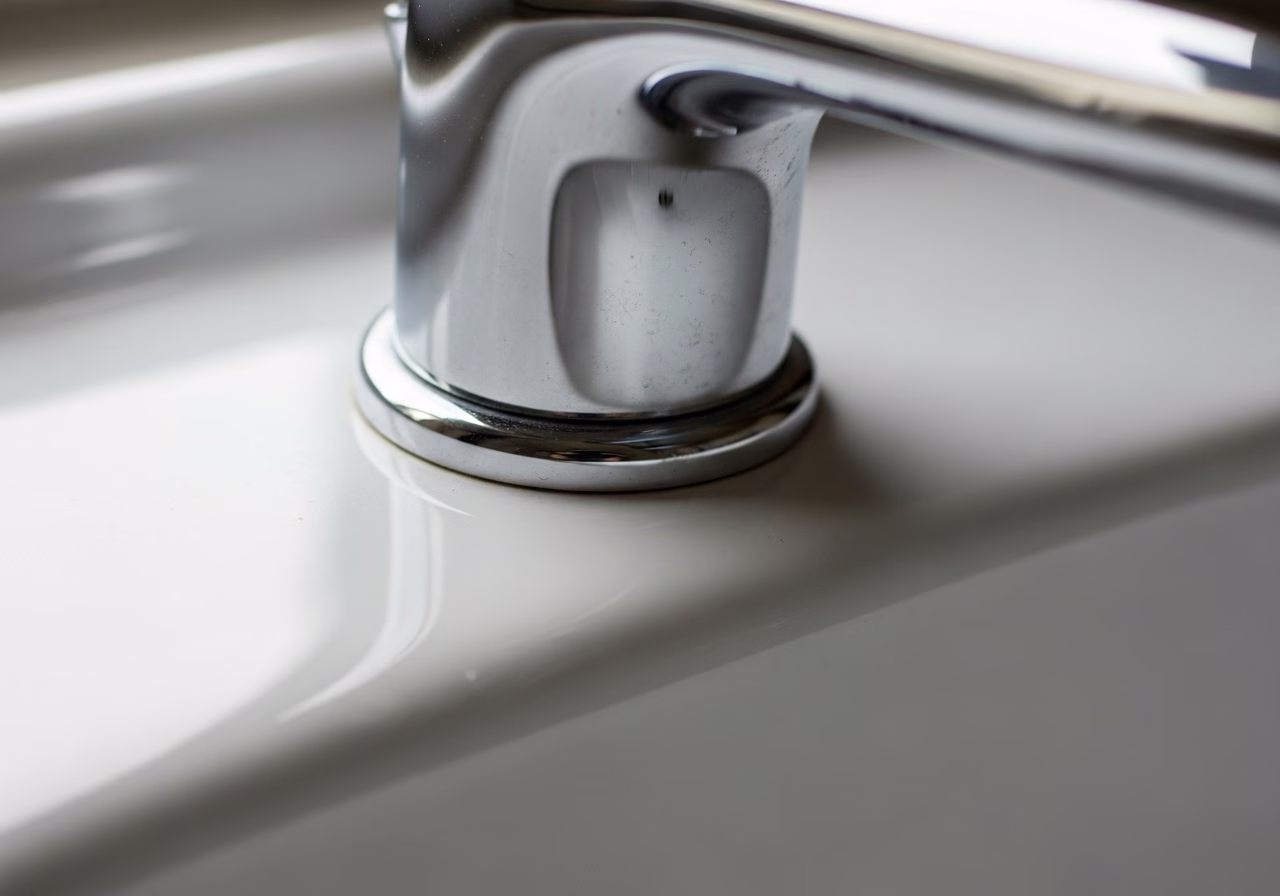 Plumbing — close-up of professional workmanship in a Toronto-area home