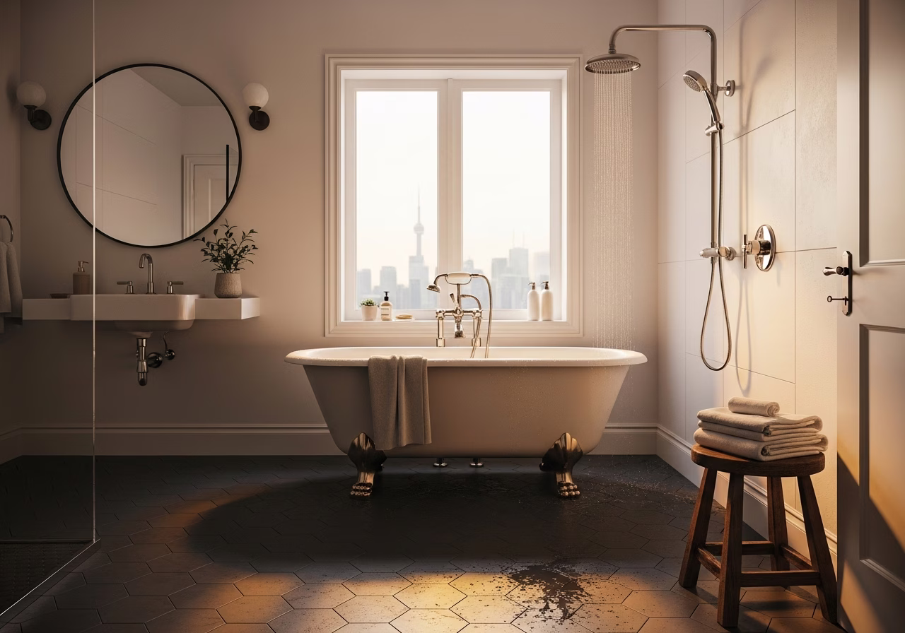 Plumbing — finished result in a Toronto or GTA home by RenoHouse