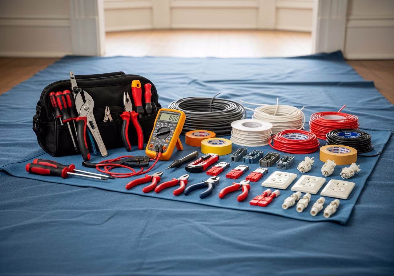 Powerwall ULO Arbitrage — tools and materials staged in a Greater Toronto Area home