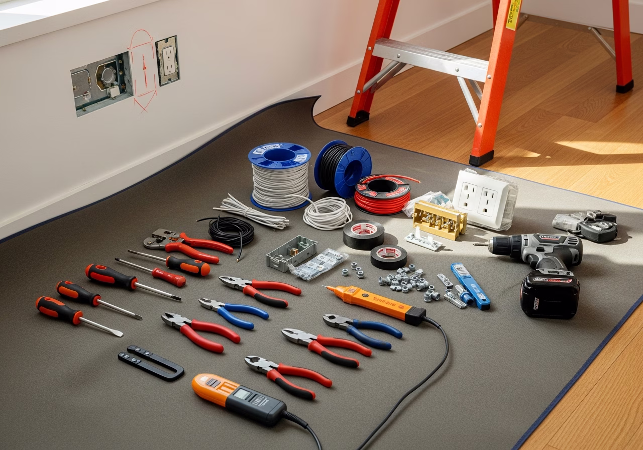 Powerwall vs Standby Generator — tools and materials staged in a Greater Toronto Area home