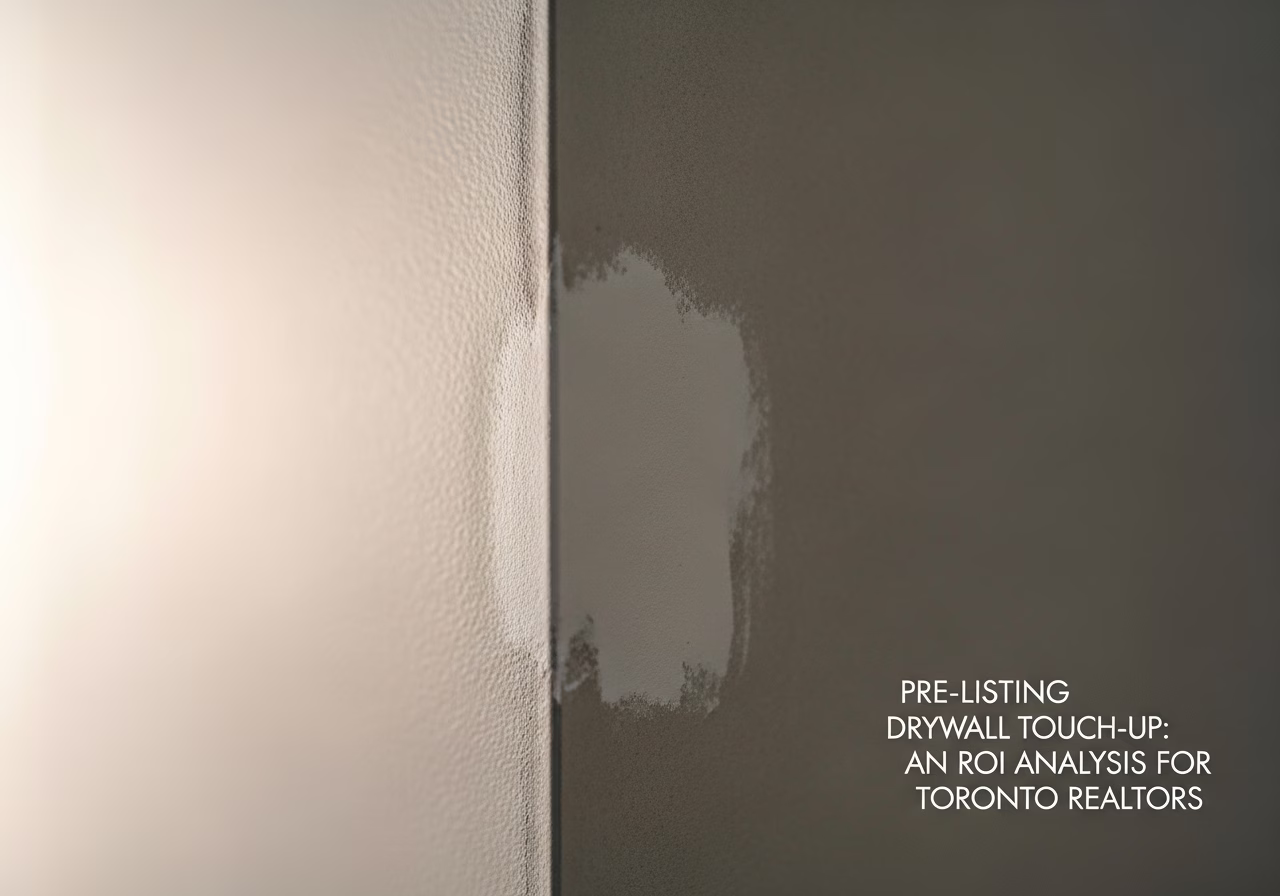 Pre-Listing Drywall Touch-Up — close-up of professional workmanship in a Toronto-area home