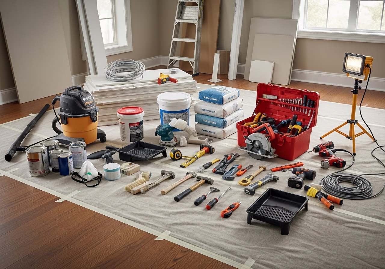 Pre-Sale Renovation vs As-Is Listing — tools and materials staged in a Greater Toronto Area home
