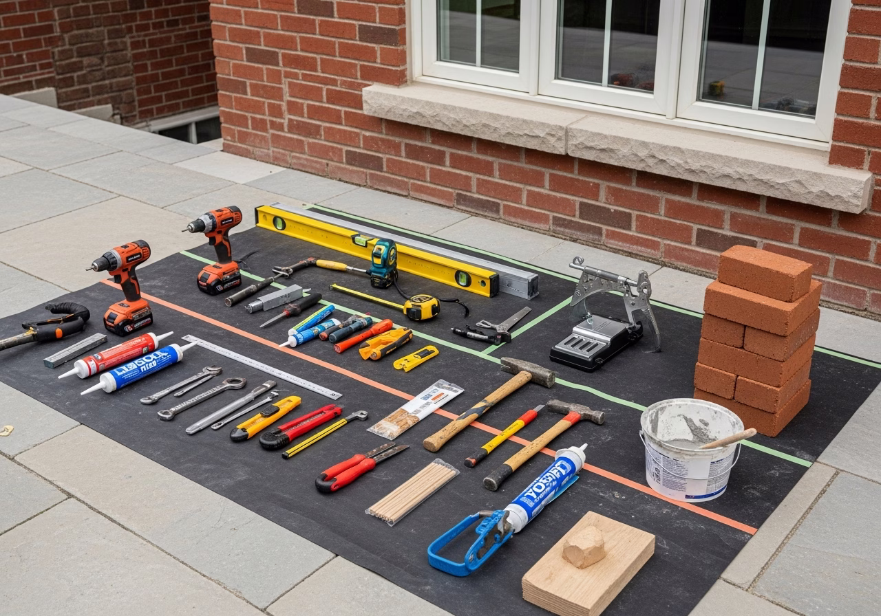 Pressure Washing Your Home — tools and materials staged in a Greater Toronto Area home