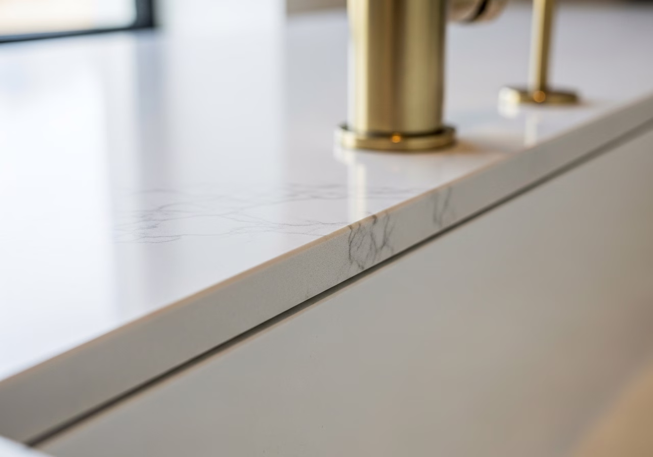 Quartz vs Granite Countertops — close-up of professional workmanship in a Toronto-area home