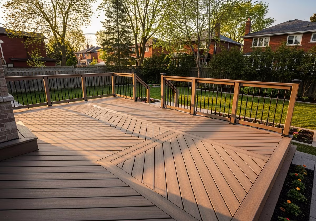 Replacing Wood Deck with Composite โ finished result in a Toronto or GTA home by RenoHouse