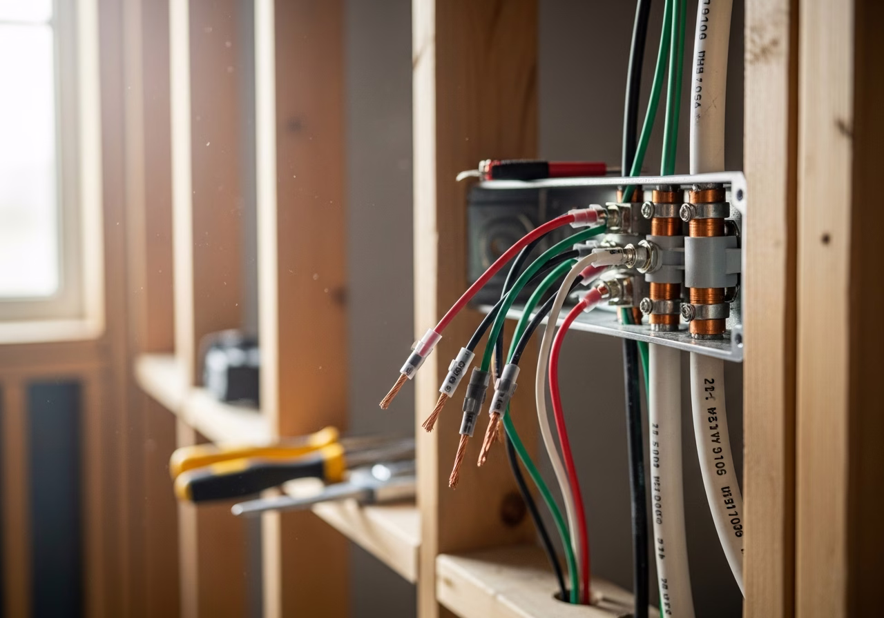 Service Upgrade Electrician in Caledon — close-up of professional workmanship in a Toronto-area home