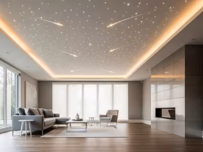 Shooting Star Effect on a Fiber Optic Ceiling: Programming and Design