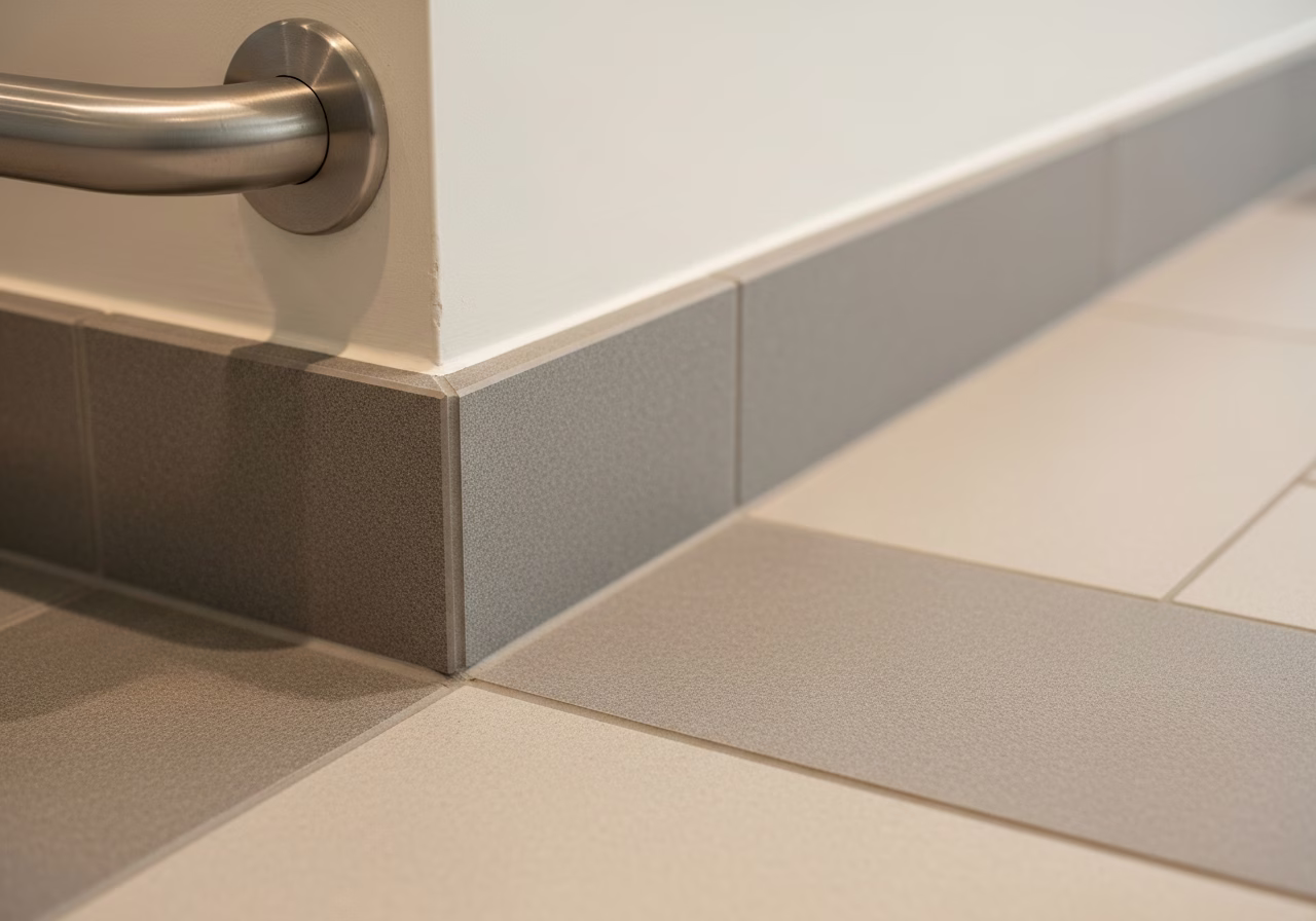Slip-Resistant Flooring for Seniors — close-up of professional workmanship in a Toronto-area home