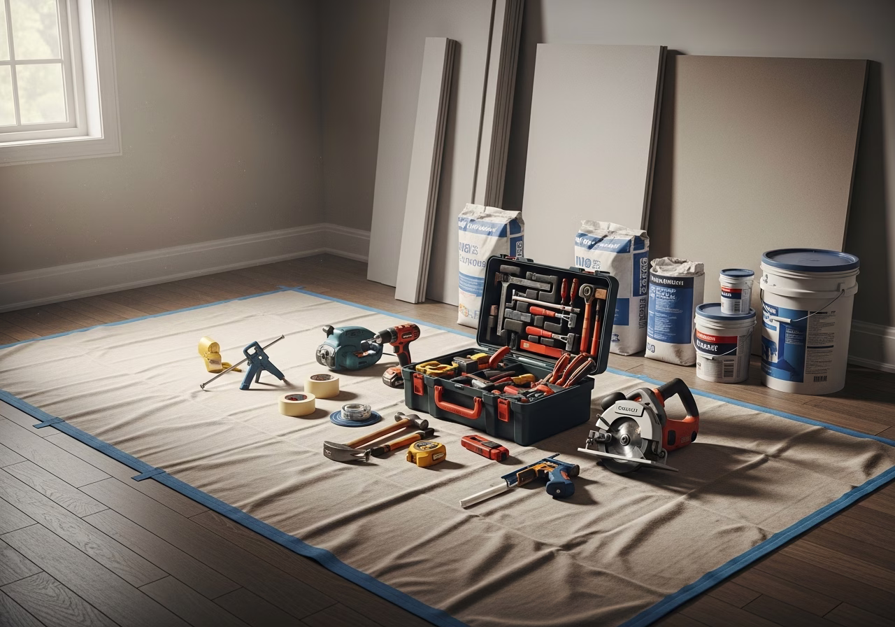Small Mudroom Layouts for Condos and Tight Toronto Homes — tools and materials staged in a Greater Toronto Area home
