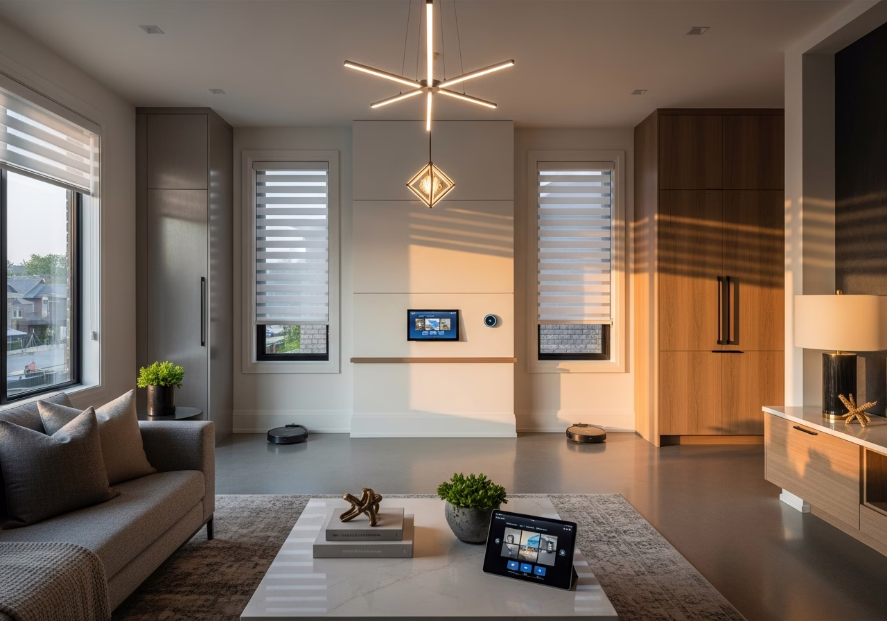 Smart Blinds and Shades Installation — finished result in a Toronto or GTA home by RenoHouse