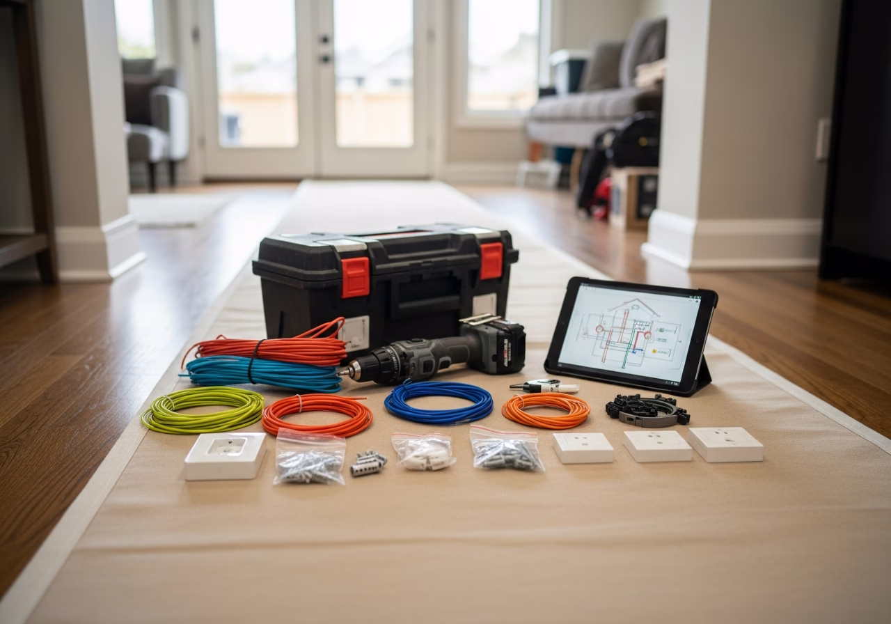 Smart Home ROI and Resale Value โ tools and materials staged in a Greater Toronto Area home