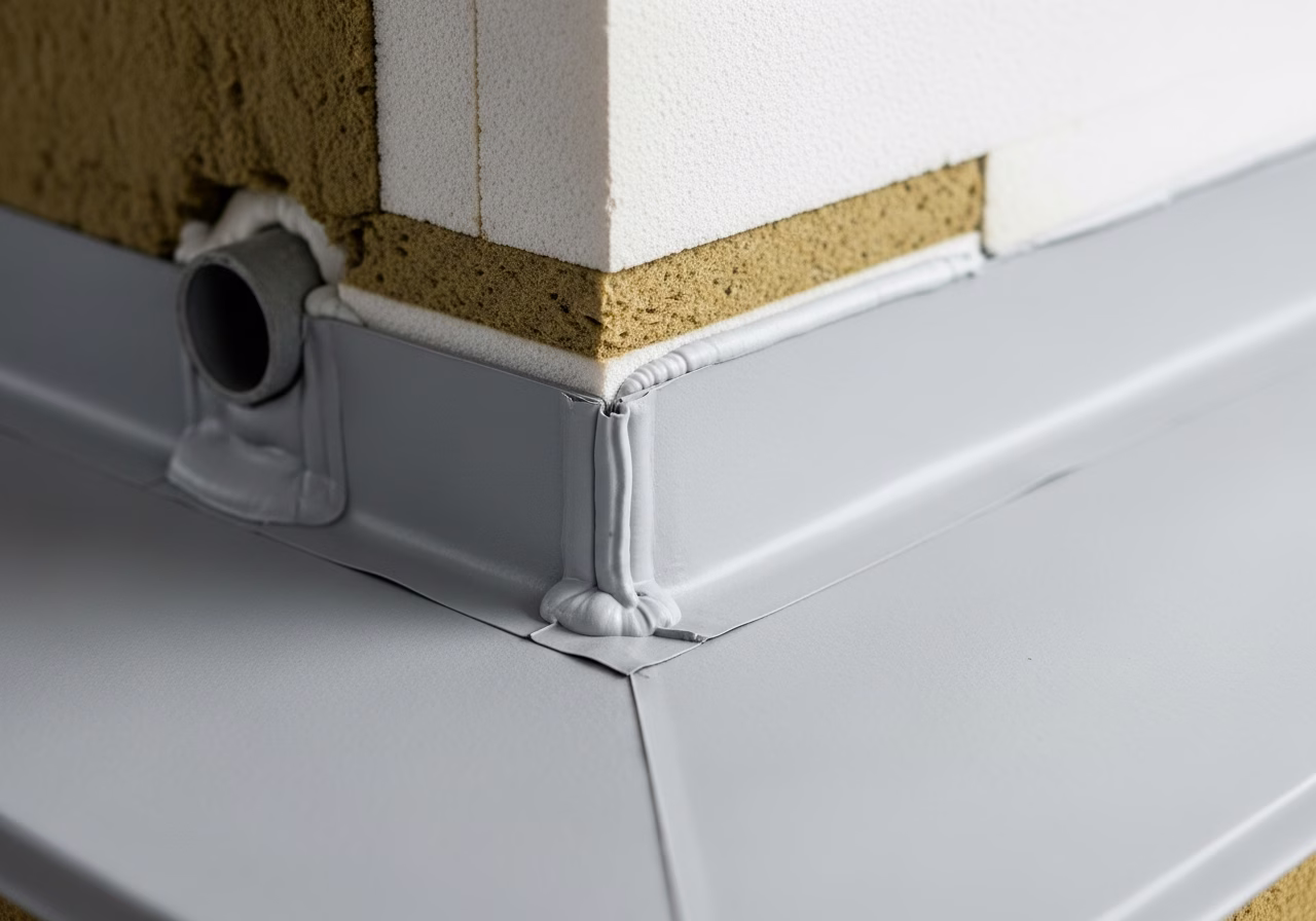 Spray Foam Insulation — close-up of professional workmanship in a Toronto-area home