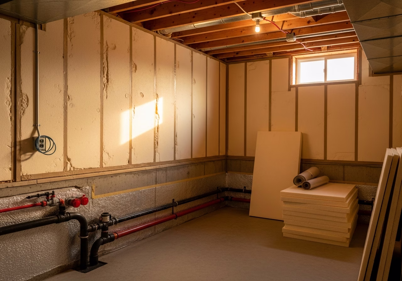 Spray Foam Insulation — finished result in a Toronto or GTA home by RenoHouse