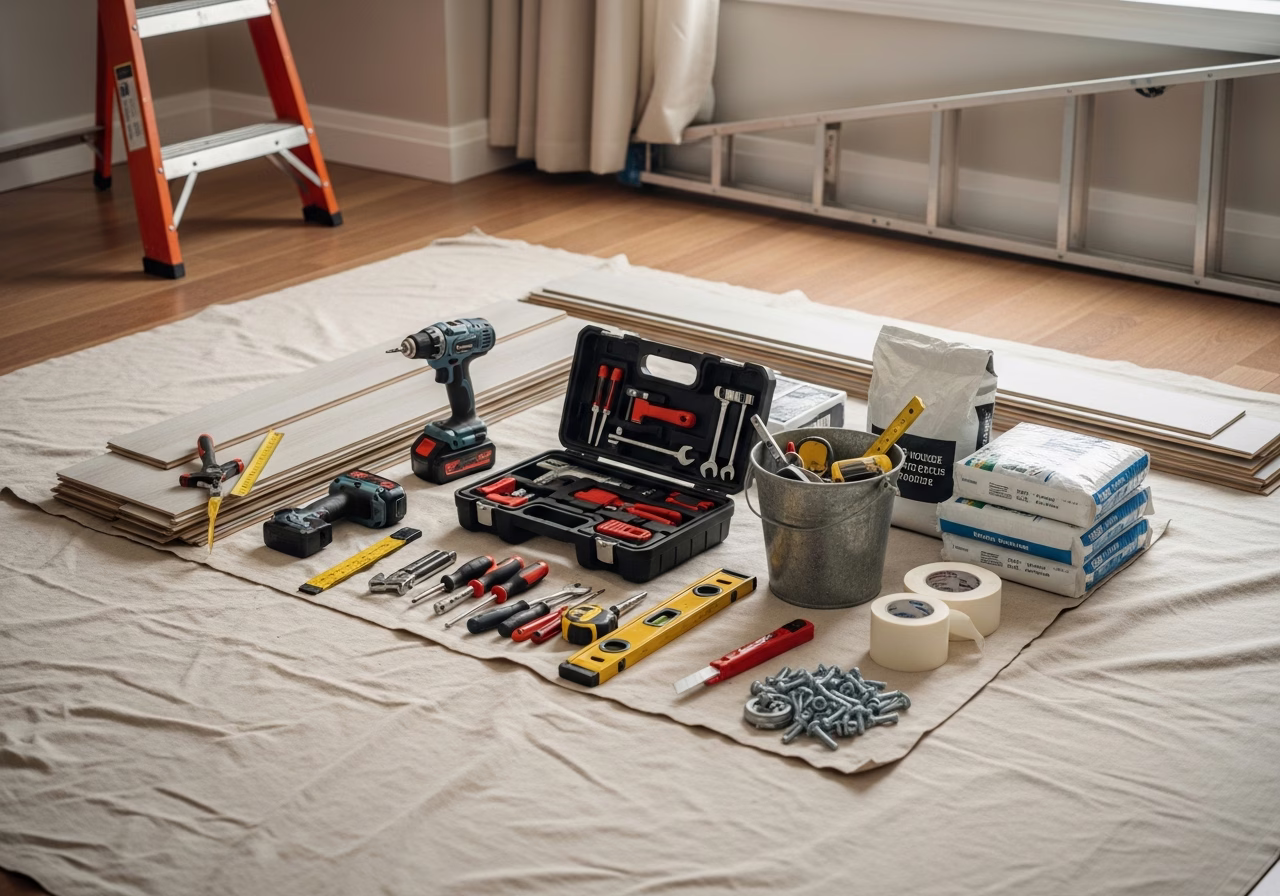 Staging vs Renovation Pre-Sale — tools and materials staged in a Greater Toronto Area home