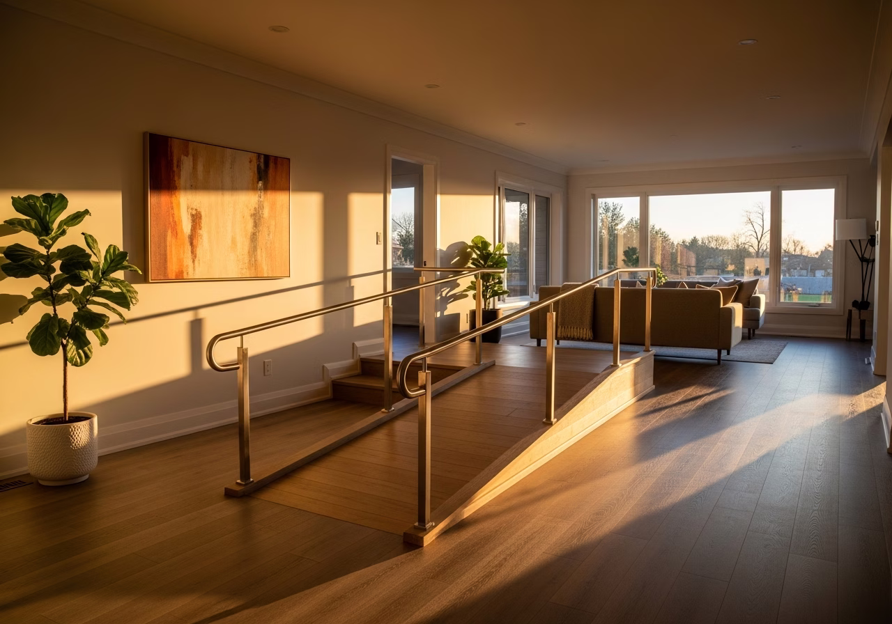 Stair Lift Installation — finished result in a Toronto or GTA home by RenoHouse