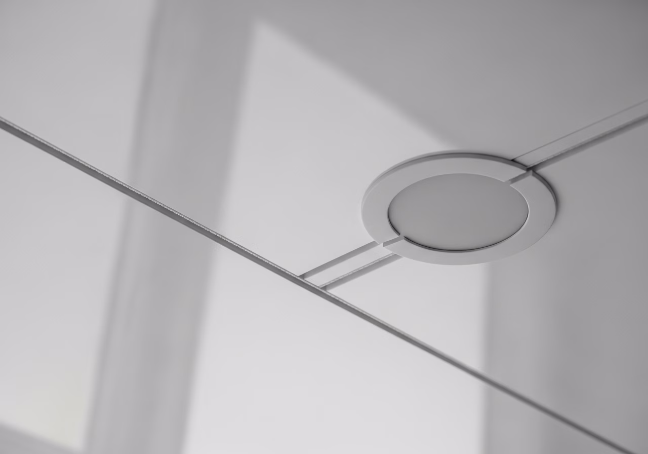 Star Sky Ceiling for the Toronto Home Theatre — close-up of professional workmanship in a Toronto-area home