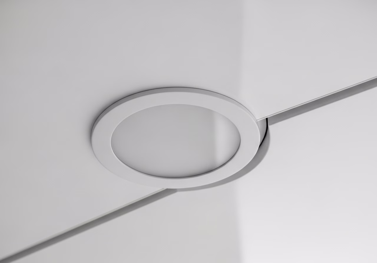 Star Sky Stretch Ceiling — close-up of professional workmanship in a Toronto-area home