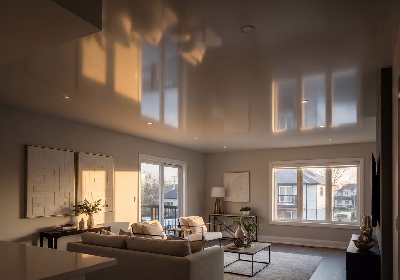 Star Sky Stretch Ceiling — finished result in a Toronto or GTA home by RenoHouse