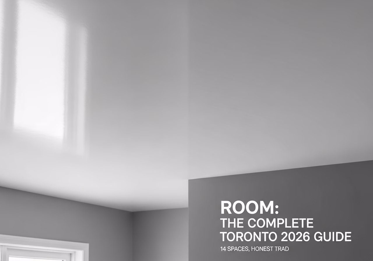 Stretch Ceiling by Room — close-up of professional workmanship in a Toronto-area home