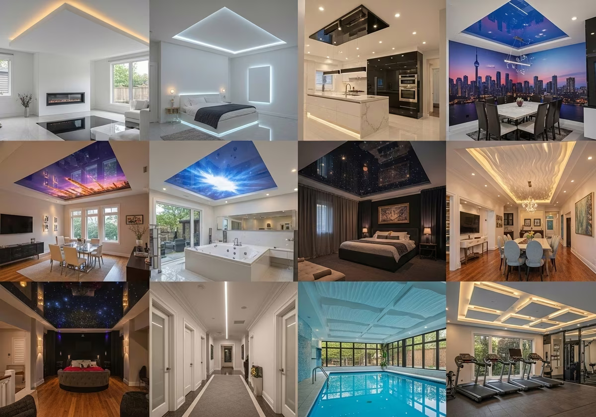 Stretch Ceiling by Room — finished result in a Toronto or GTA home by RenoHouse