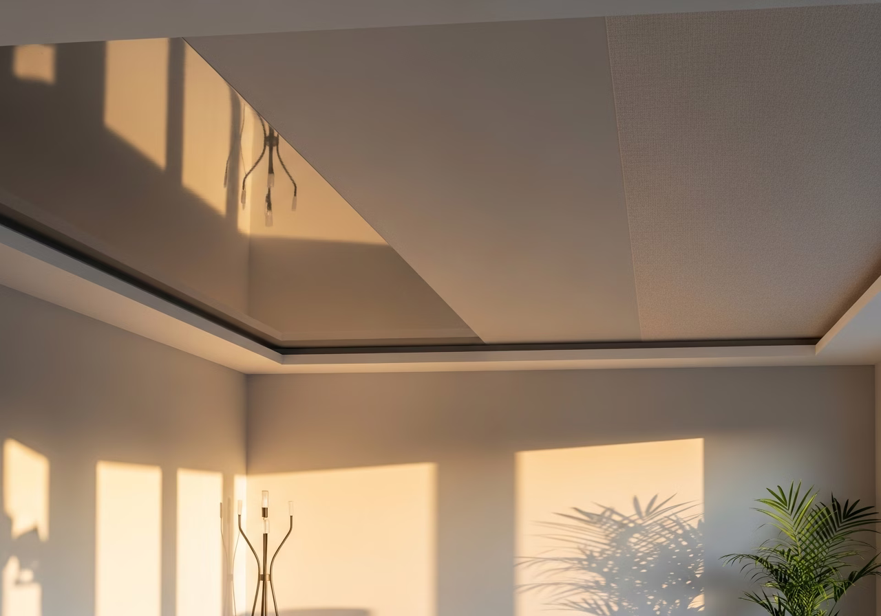 Cleaning and Maintain a Stretch Ceiling — finished result in a Toronto or GTA home by RenoHouse