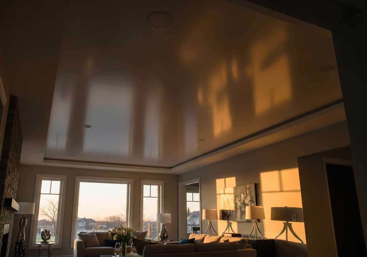 Stretch Ceiling Cost and Brands — finished result in a Toronto or GTA home by RenoHouse