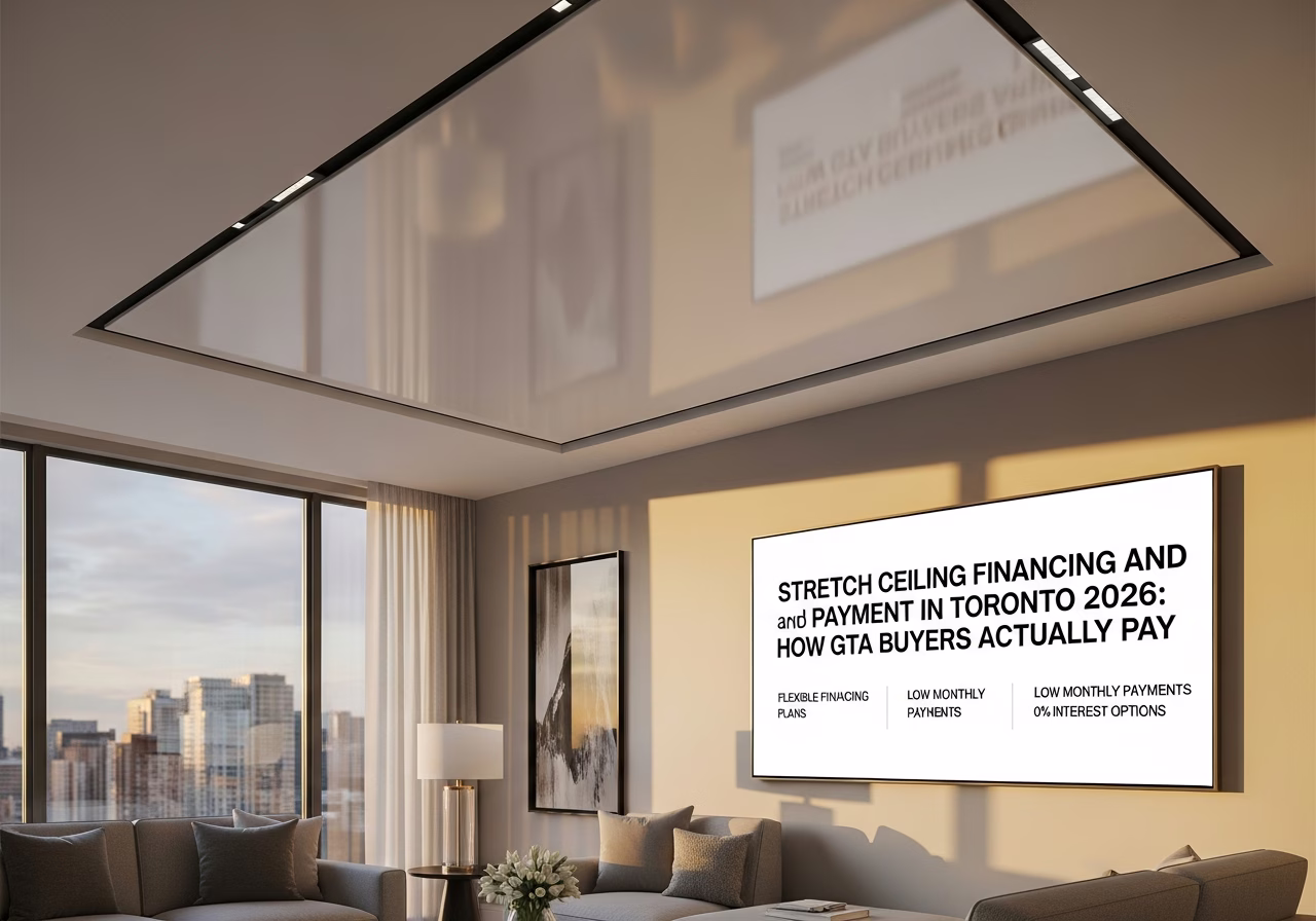 Stretch Ceiling Financing and Payment — finished result in a Toronto or GTA home by RenoHouse