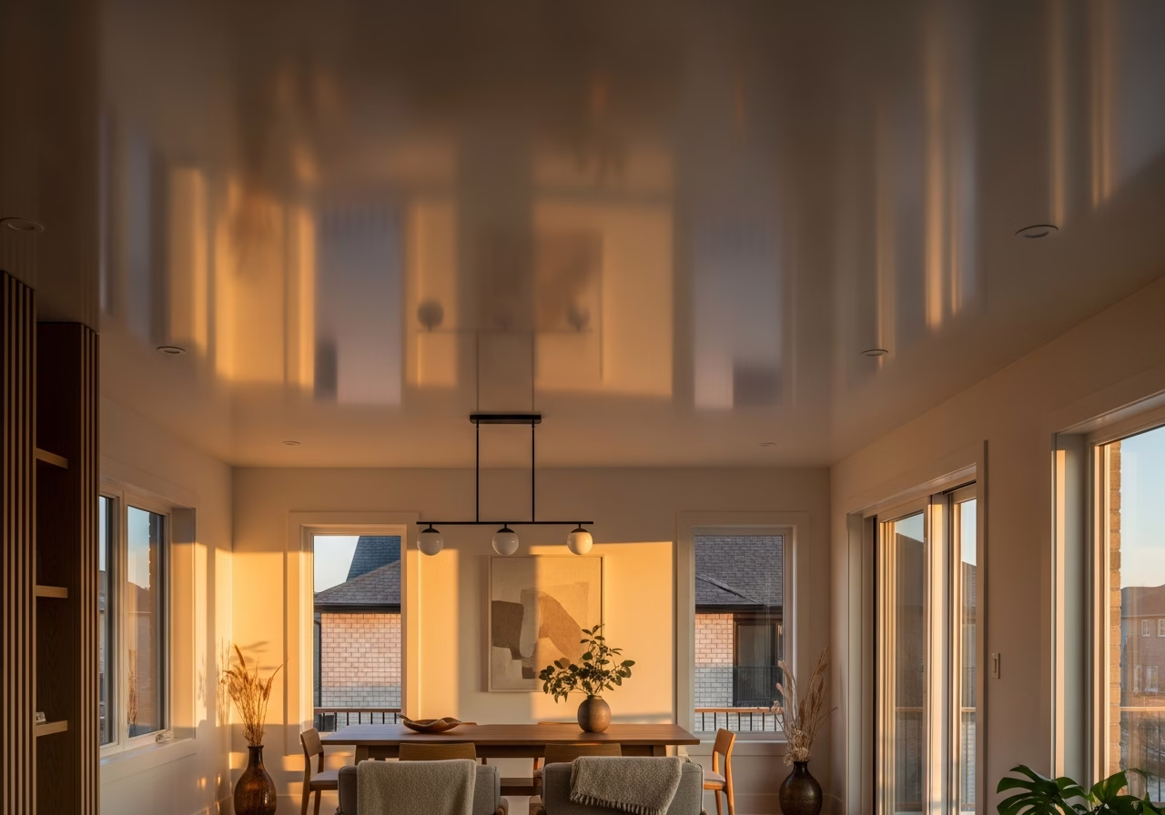 Stretch Ceiling Installation and Care — finished result in a Toronto or GTA home by RenoHouse
