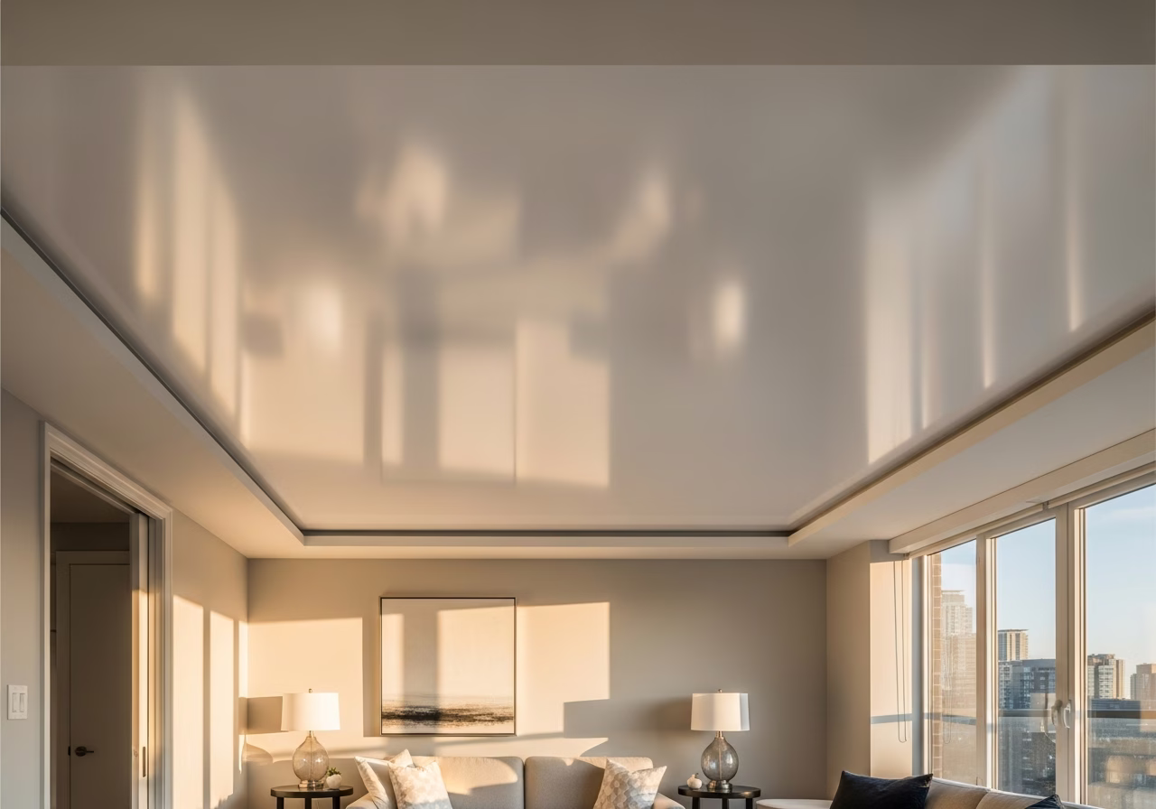 How a Stretch Ceiling Is Installed — finished result in a Toronto or GTA home by RenoHouse