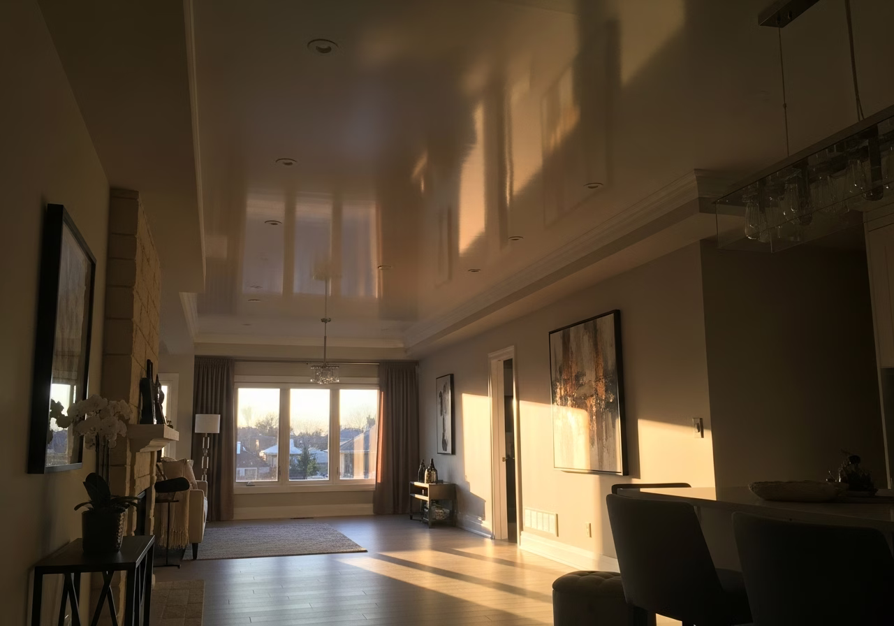 Stretch Ceiling Thickness — finished result in a Toronto or GTA home by RenoHouse