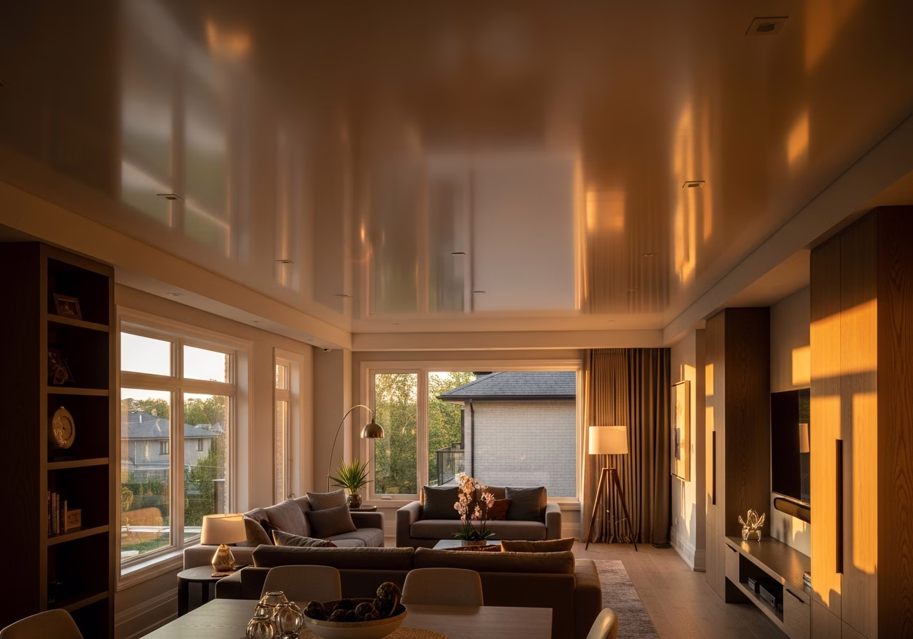 Stretch Ceiling Warranty — finished result in a Toronto or GTA home by RenoHouse