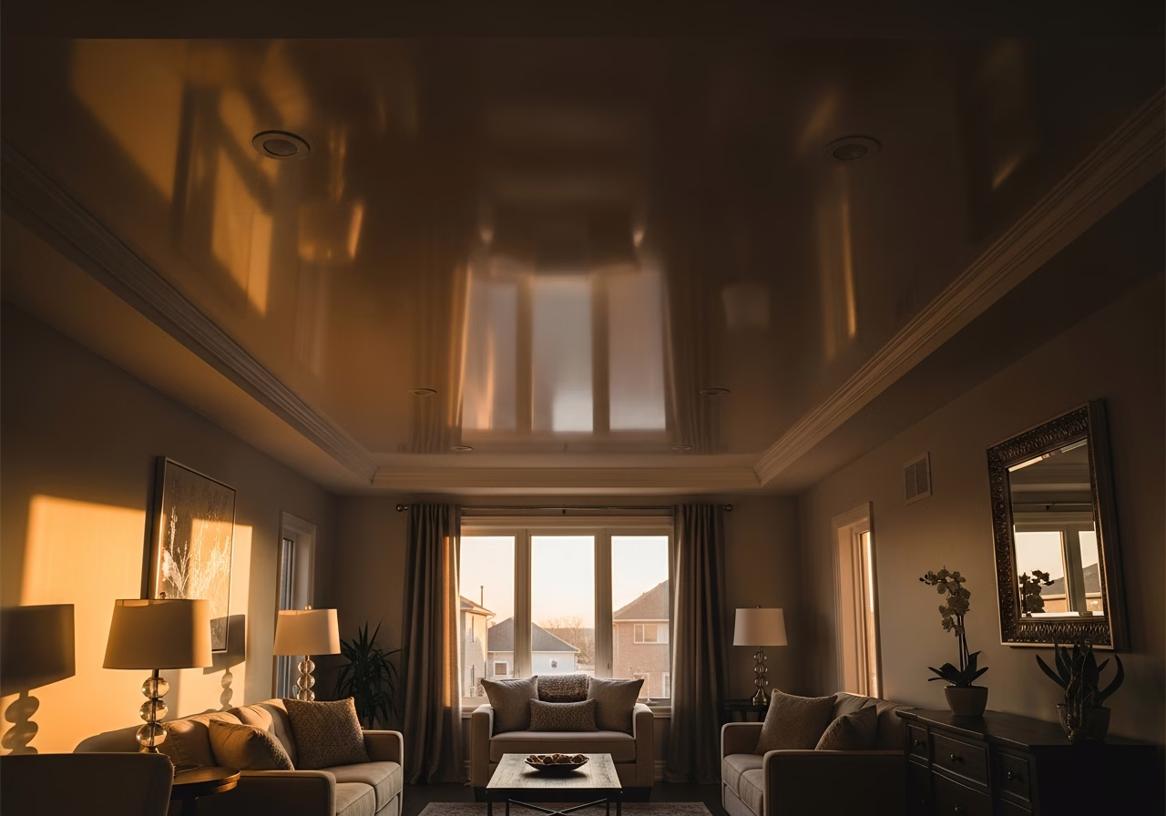 Stretch Ceiling Water Damage Recovery — finished result in a Toronto or GTA home by RenoHouse