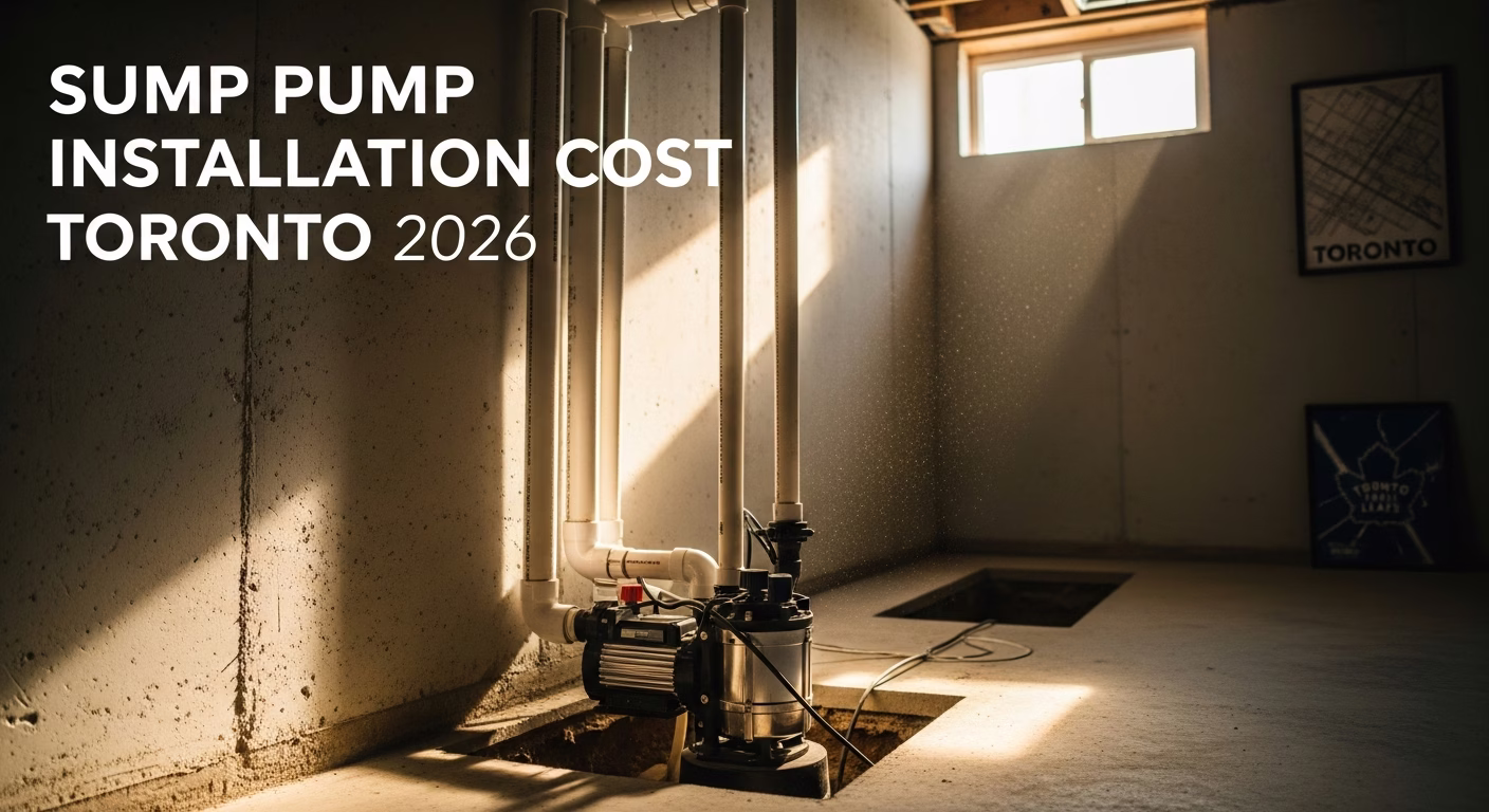 Sump Pump Installation Cost Toronto 2026