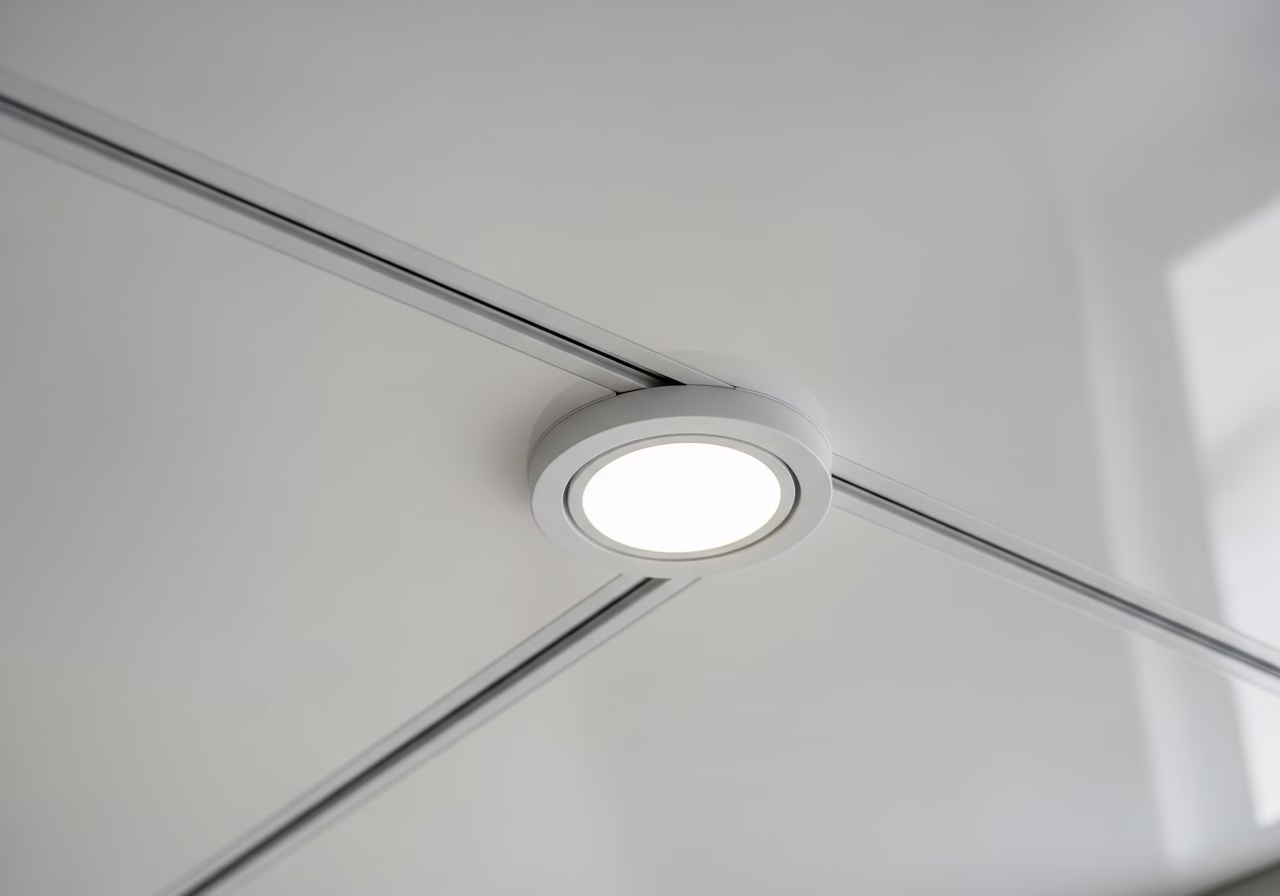 Swarovski Crystal Star Ceiling — close-up of professional workmanship in a Toronto-area home