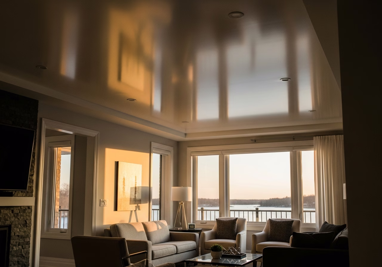 Swarovski Crystal Star Ceiling — finished result in a Toronto or GTA home by RenoHouse