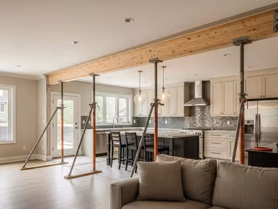 Temporary Shoring for Load-Bearing Wall Removal in Toronto: How It Actually Works