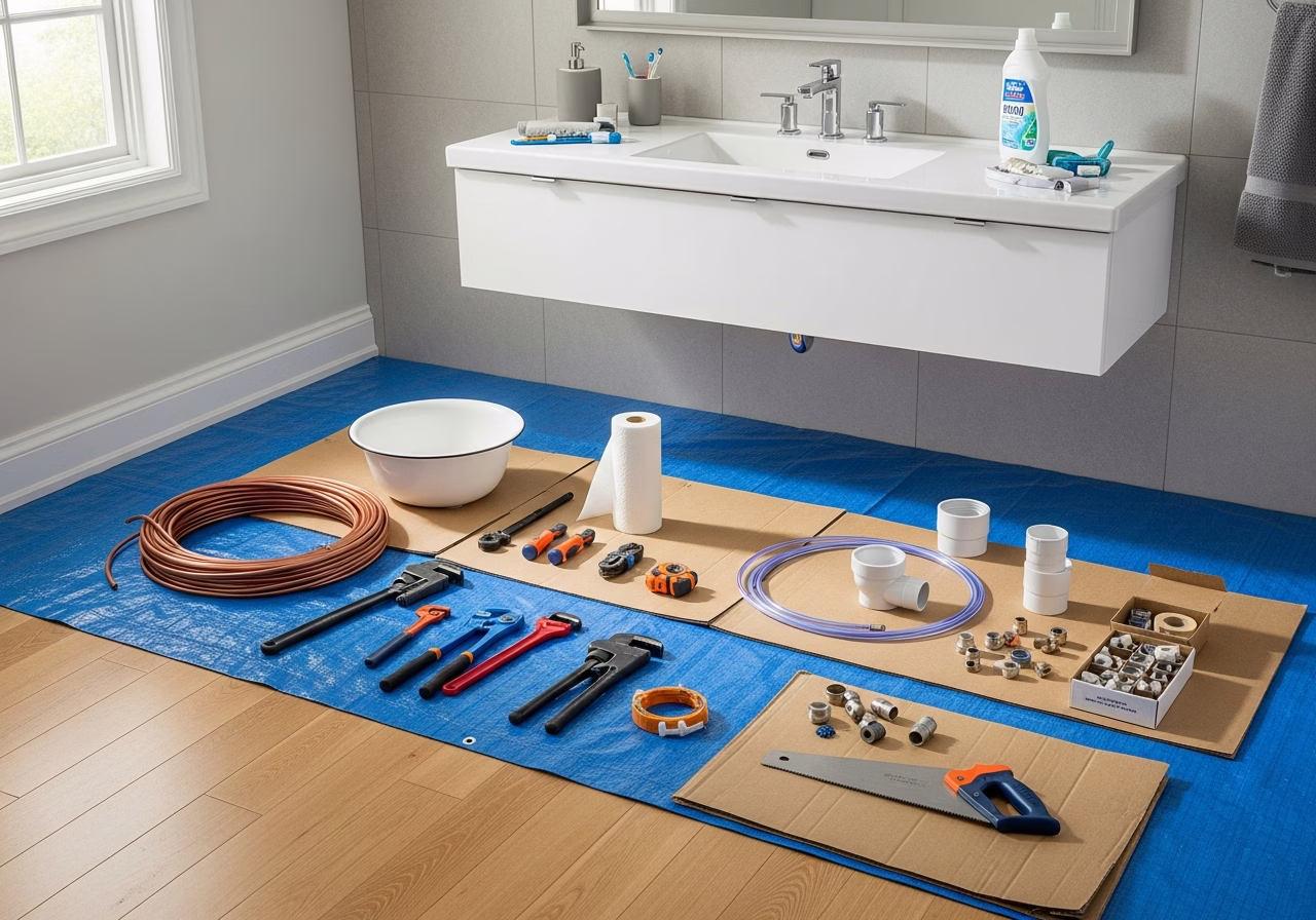 Toronto Basement Flooding Subsidy โ tools and materials staged in a Greater Toronto Area home