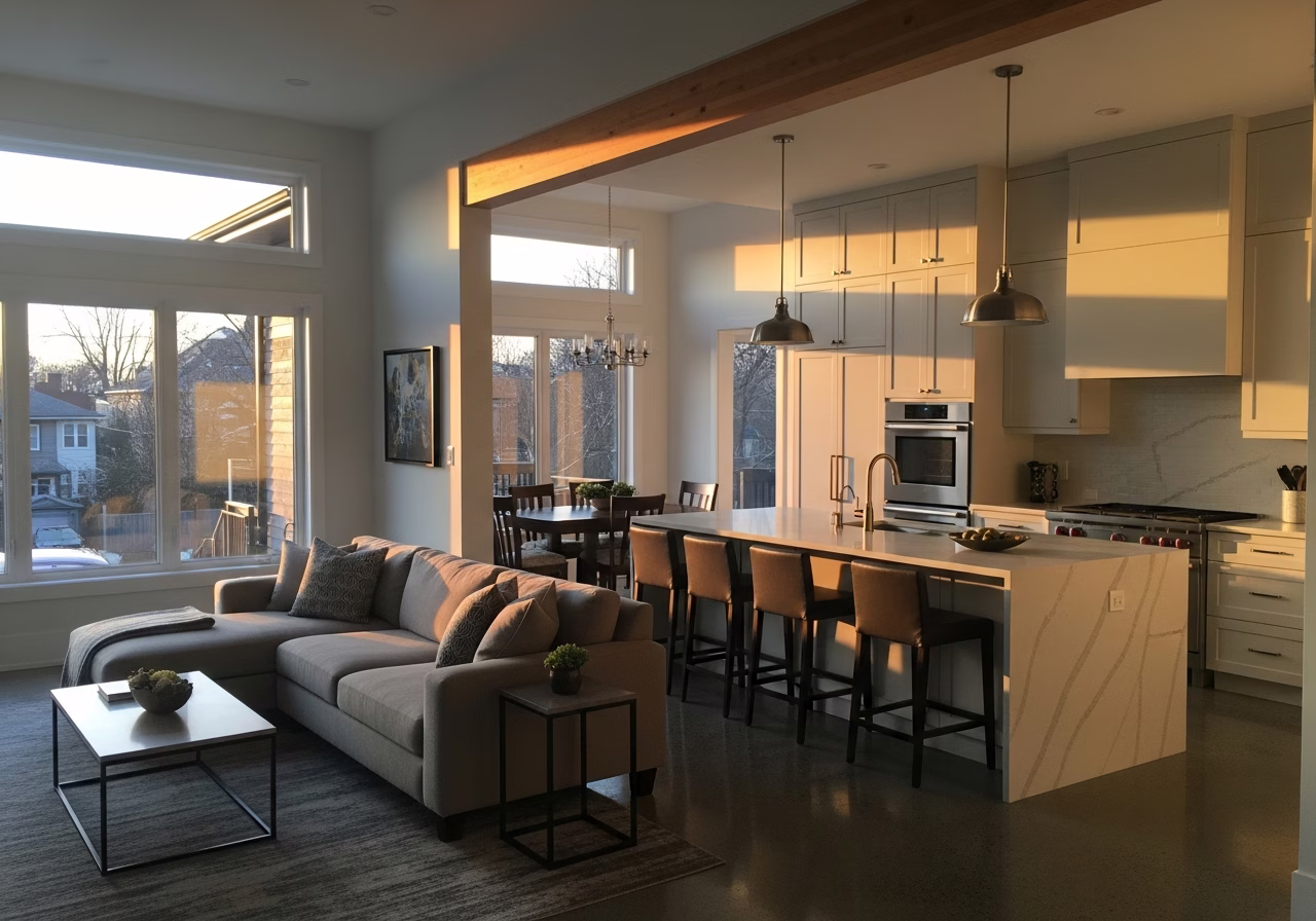 Townhouse Renovation — finished result in a Toronto or GTA home by RenoHouse