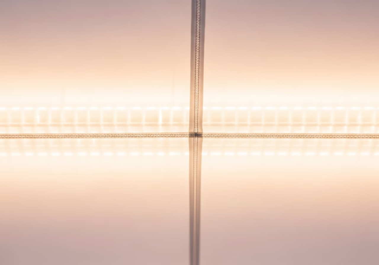 Translucent Backlit Panel Stretch Ceiling — close-up of professional workmanship in a Toronto-area home