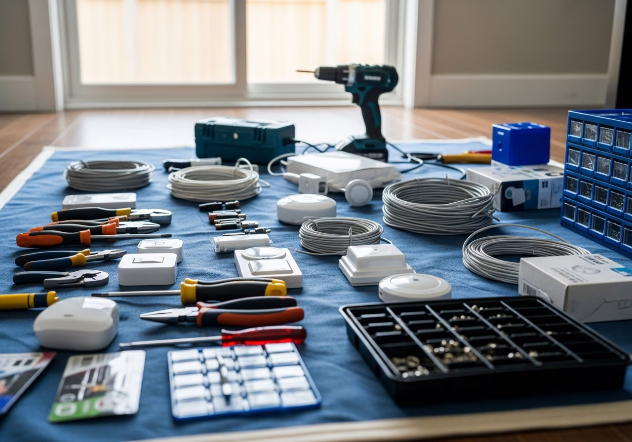 Ubiquiti UniFi vs Eero Pro vs Netgear Orbi — tools and materials staged in a Greater Toronto Area home