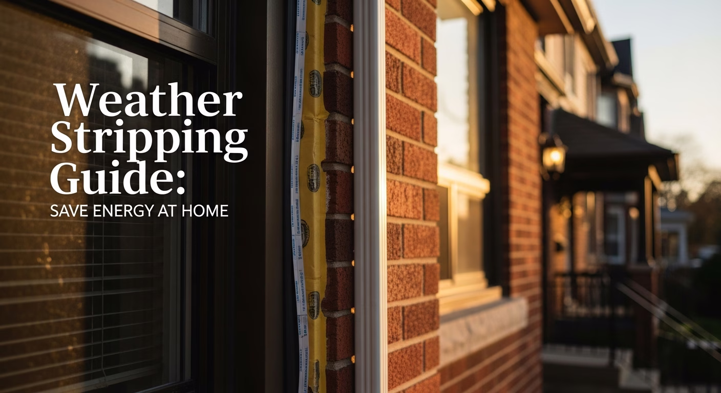 Weather Stripping Guide: Save Energy at Home